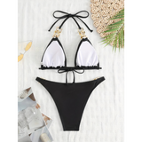 Kultainen Glamour Kolmio Bikini